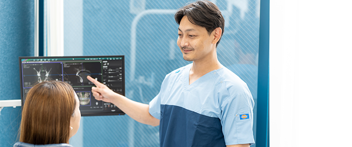 100%ご納得いただいた上で治療を進めていきます